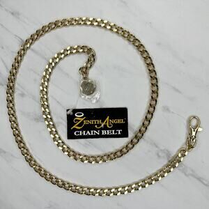 Zenith Angel Gold Tone Chain Belt Y2K Festival NWT Medium (M) ✨